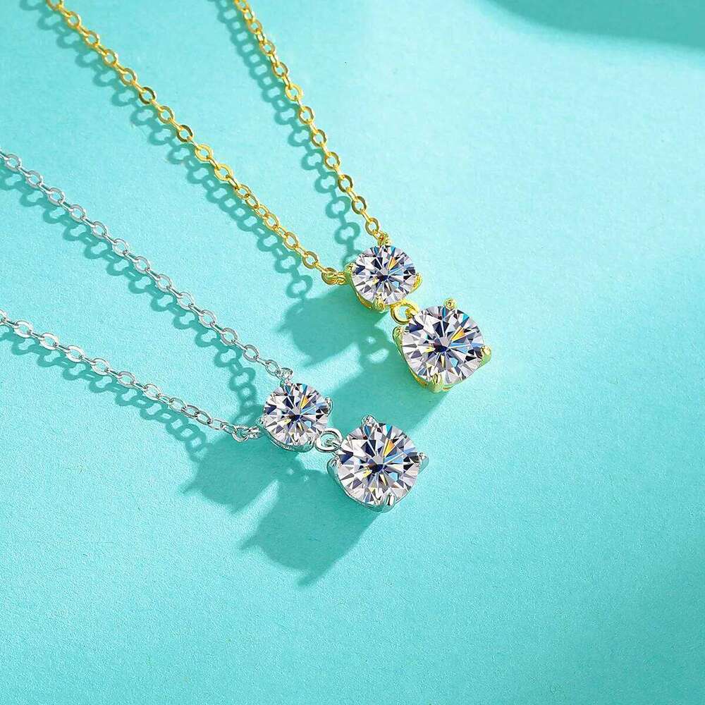 3ct D Color Moissanite Stud Earrings Round Cut Lab Created Diamond 925 Sterling Silver Bridal Jewelry For Women Gifts eaa