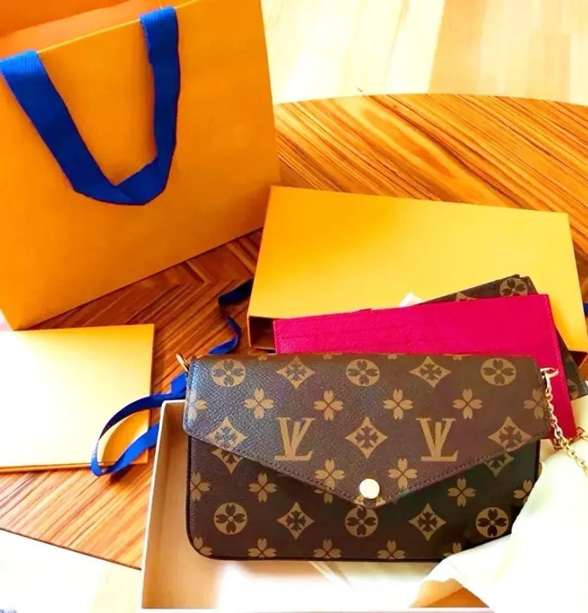 Luxury Designer Bag 3 Multi FELICIE POCHETTE Chain Handbag Crossbody Purse Women Shoulder Bags Lady Totes Wallet louisities vittonn bag viitton backpack vuittion