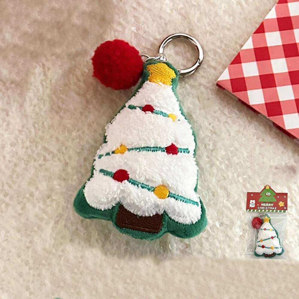 ZAKOL New Santa Claus Series Plush Doll Keychain Aesthetic Backpack Pendant Decoration Cute Girls Christmas Gift Wholesale