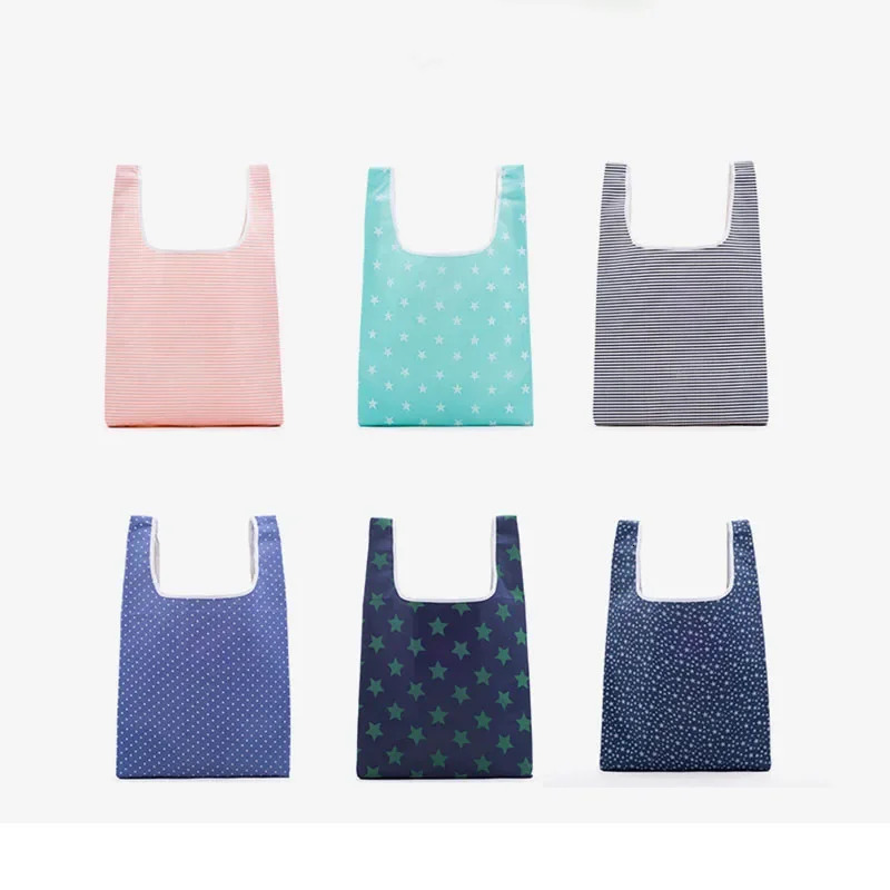 Foldable Shopping Storage Bags Eco-Friendly Heavy Duty Large-capacity Tote Pouch Grocery Bag Reusable for Shopping Bag Washable 251225