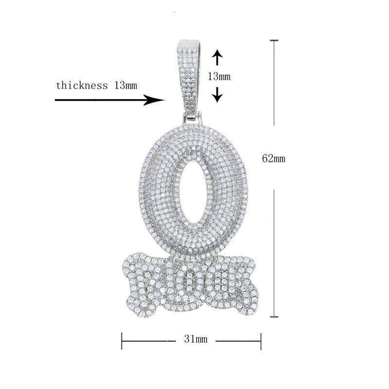 ZAKOL Hiphop Rock O Block Zirconia Pendant Necklaces For Women Men Unisex Metal Crystal Choker Clavicle Chain Jewelry Gifts