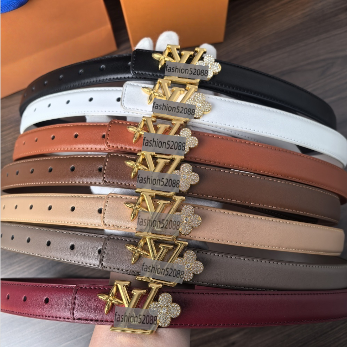 Fashion Belt for Women Genuine Leather Designer Buckle cnosme Waistband High Quality Ladies Waist Belts girls Waistband Width 2.5cm 7 colors 100cm-110cm with box AAAA