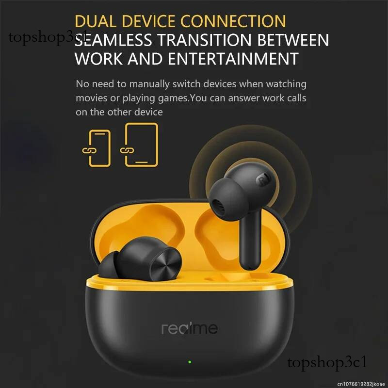 Realme Buds T200 Lite True Wireless Earphone AI Call Noise Reduction Headset Bluetooth 5.4 HiFi Stereo Cycling Headphones 600mAh