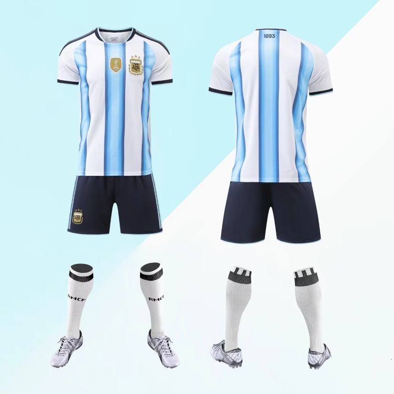 Roland Tiger Argentina Jersey 2026 World Cup Germany Mexico Football Uniform Messi Unisex Match Training Set