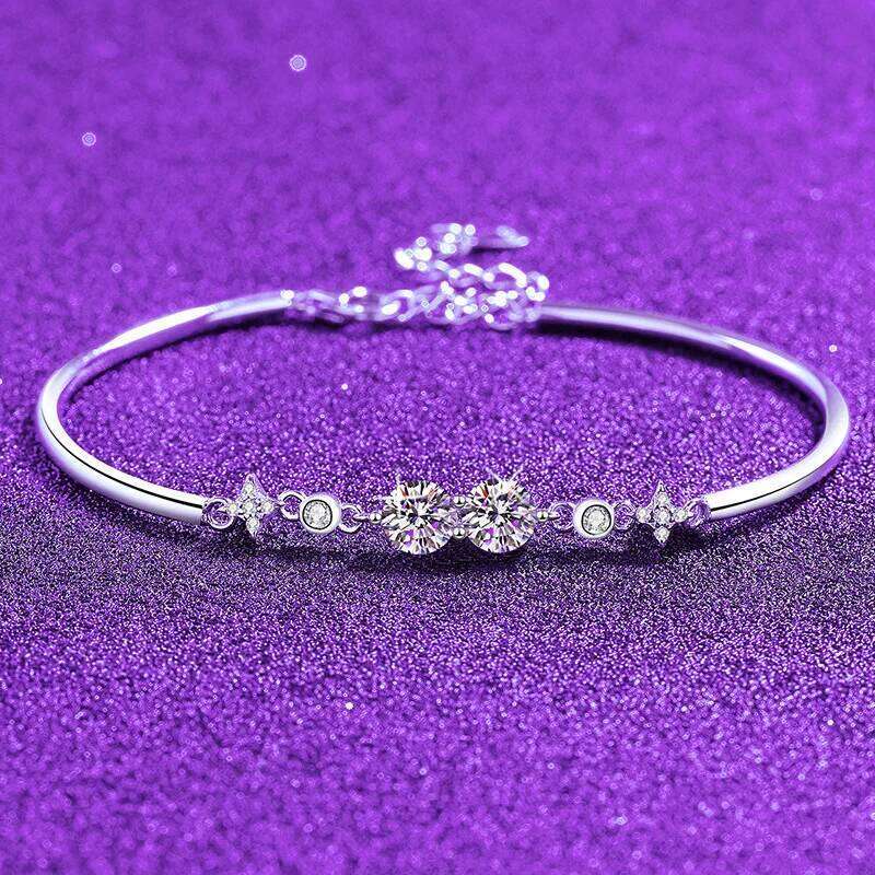 925 Sterling Silver Moissanite Bracelet 5mm D VVS1 Diamond with GRA for Women Sparkling Wedding Party Fine Jewelry c17