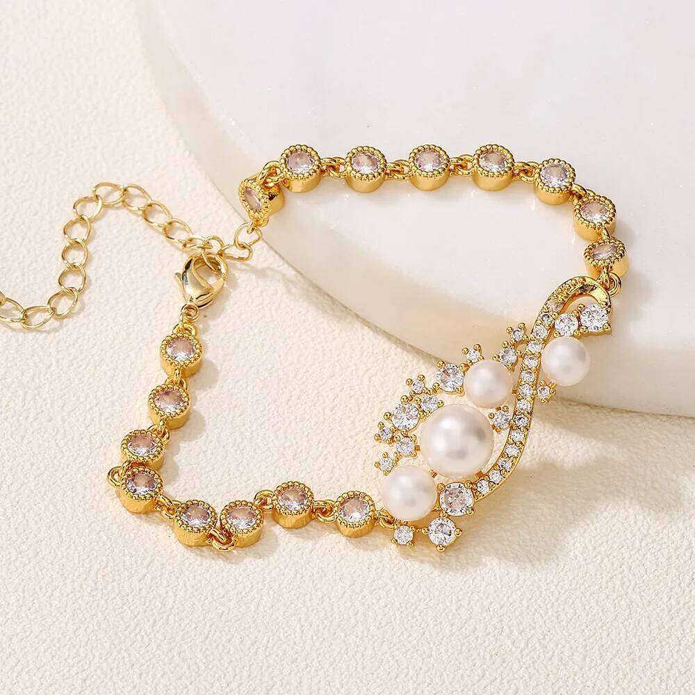 ZAKOL Classic Buling AAA Cubic Zirconia Bracelet Elegant Sliver Color Chain Bracelets Wedding Jewelry for Women