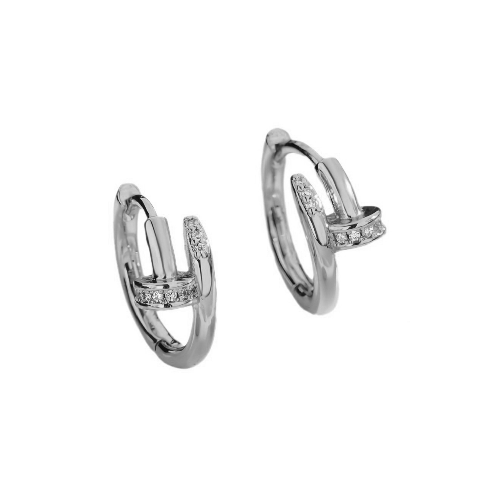 Luxury Creative Design Fashion Jewelry Korean Niche Design Sense Personality Stud Simple Earrings Elegant Light Luxury Versatile Earrings Women's