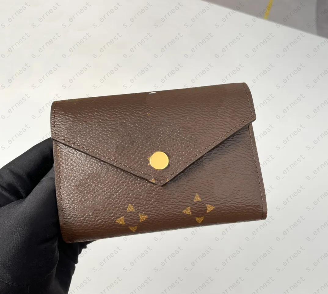 Leather wallet for women multicolor short Card holder womens purse classic zipper pocket Wholesale purses original box wallets