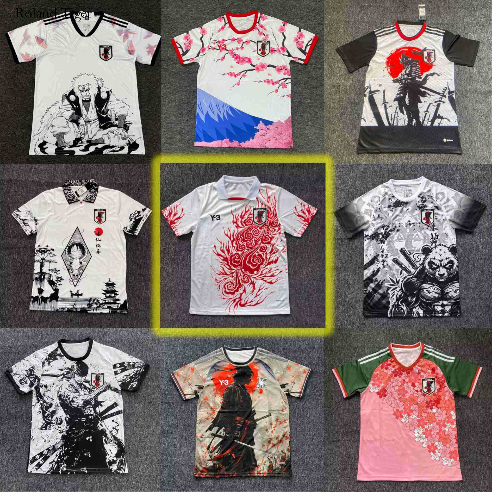 Roland Tiger Japan National Team Y3 Jersey Football Anime Series Samurai Jiro Sakura Tokyo Special Edition Export Football Uniform