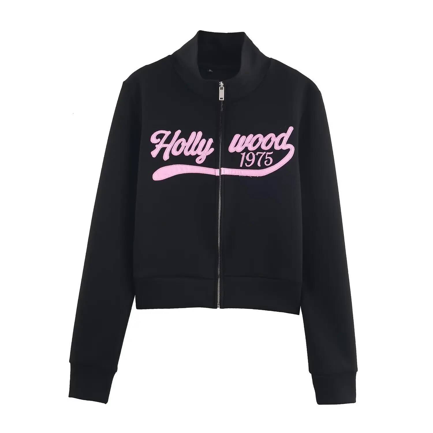 European and American women's new style embroidery long-sleeved jacket high-waisted flared trousers set