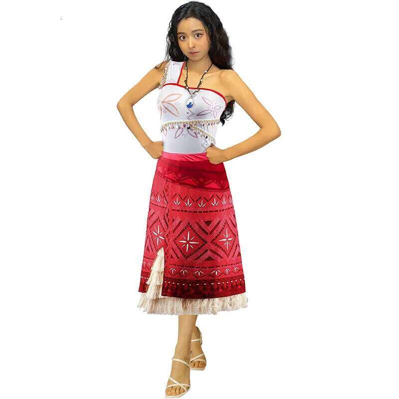 Women Movie Cosplay Moana Costume Tassel Skirt Outfits Ocean Adventure Princess For Adult Girl Carnival Halloween Dress Up