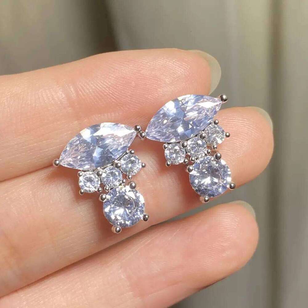 ZAKOL Cute Pink Square Zircon Stud Earrings for Elegant Women Cubic Zirconia Wedding Party Birthday Jewelry