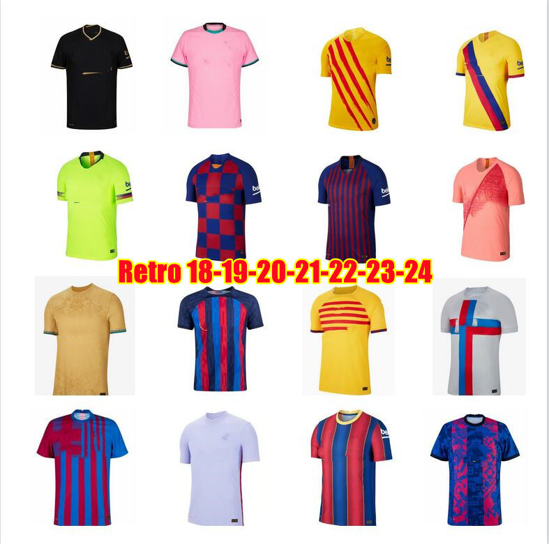 17 18 19 20 21 22 23 24 25 26 27 Barcelone LAMINE YAMAL MESSIS Soccer Jerseys RONALDINHO PEDRI NEYMAR JR A.INIESTA Lewandowski 2018 2019 2020 football shirt T Barcelonaes