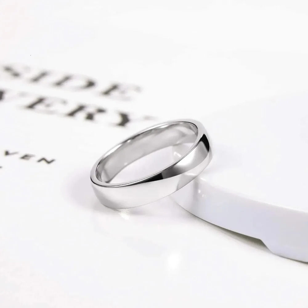 Trumium 2 46mm 925 Sterling Silver Ring High Polish Plain Dome Wedding Band Comfort Engraving 251213