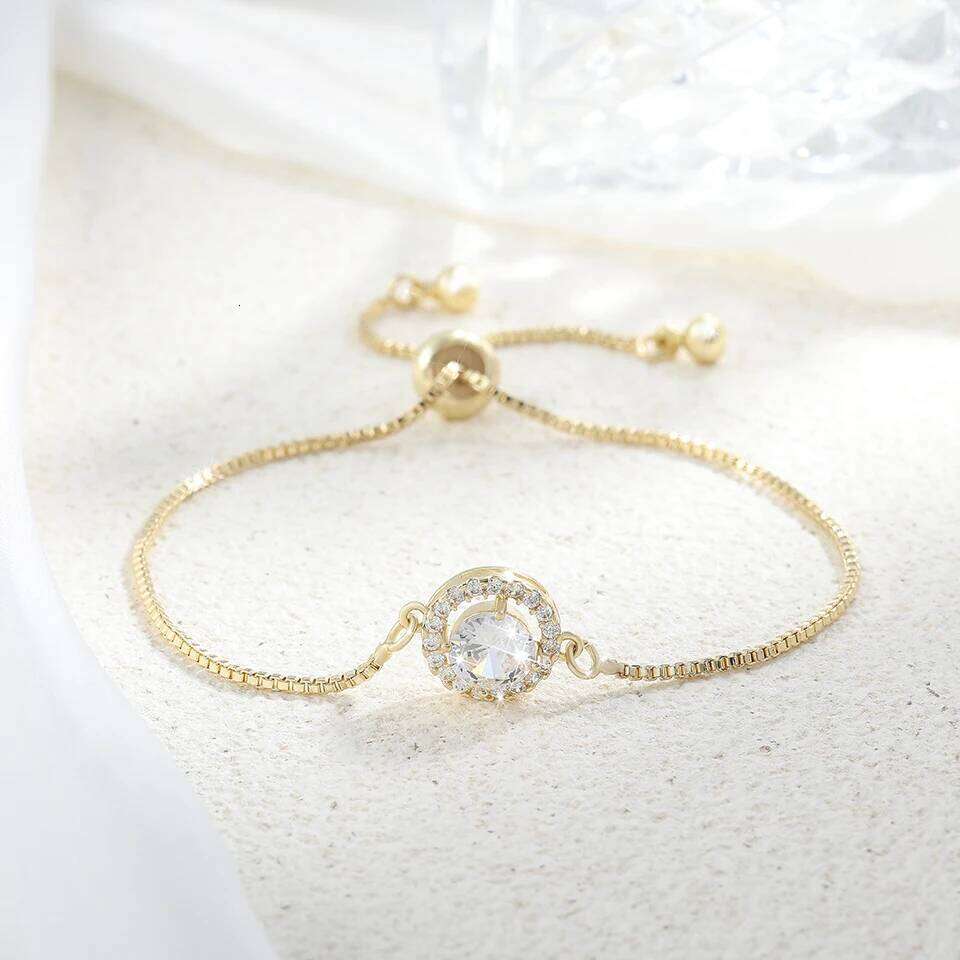 ZAKOL Fashion Round Cubic Zirconia Bracelets Bangles for Women Wedding Jewelry