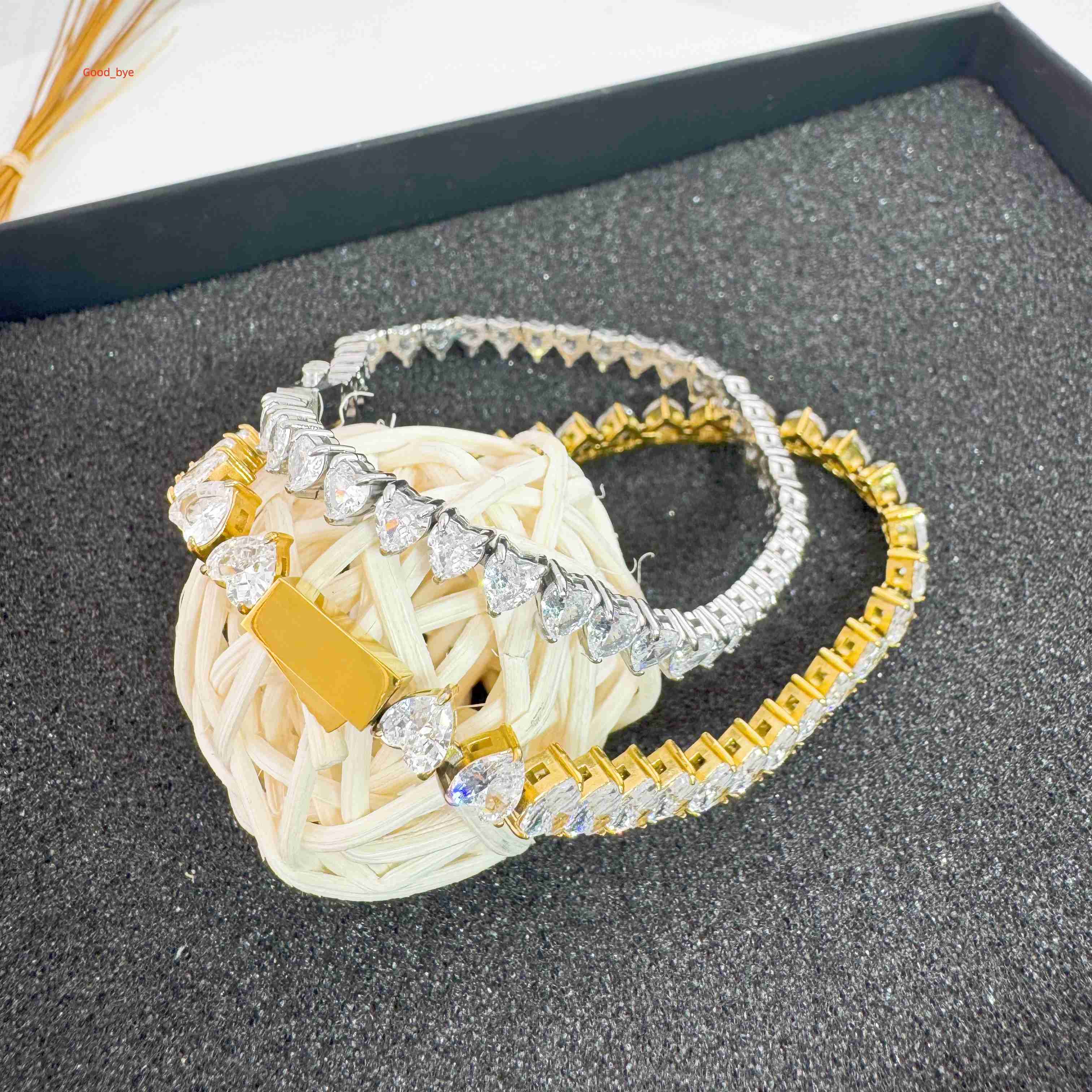 Multi 9 Colors Bling Bracelet Stainless Steel 14K Gold Plated Men Moissanite 925 Women Cz Diamond 75mm 2mm 3mm Zircon Tennis