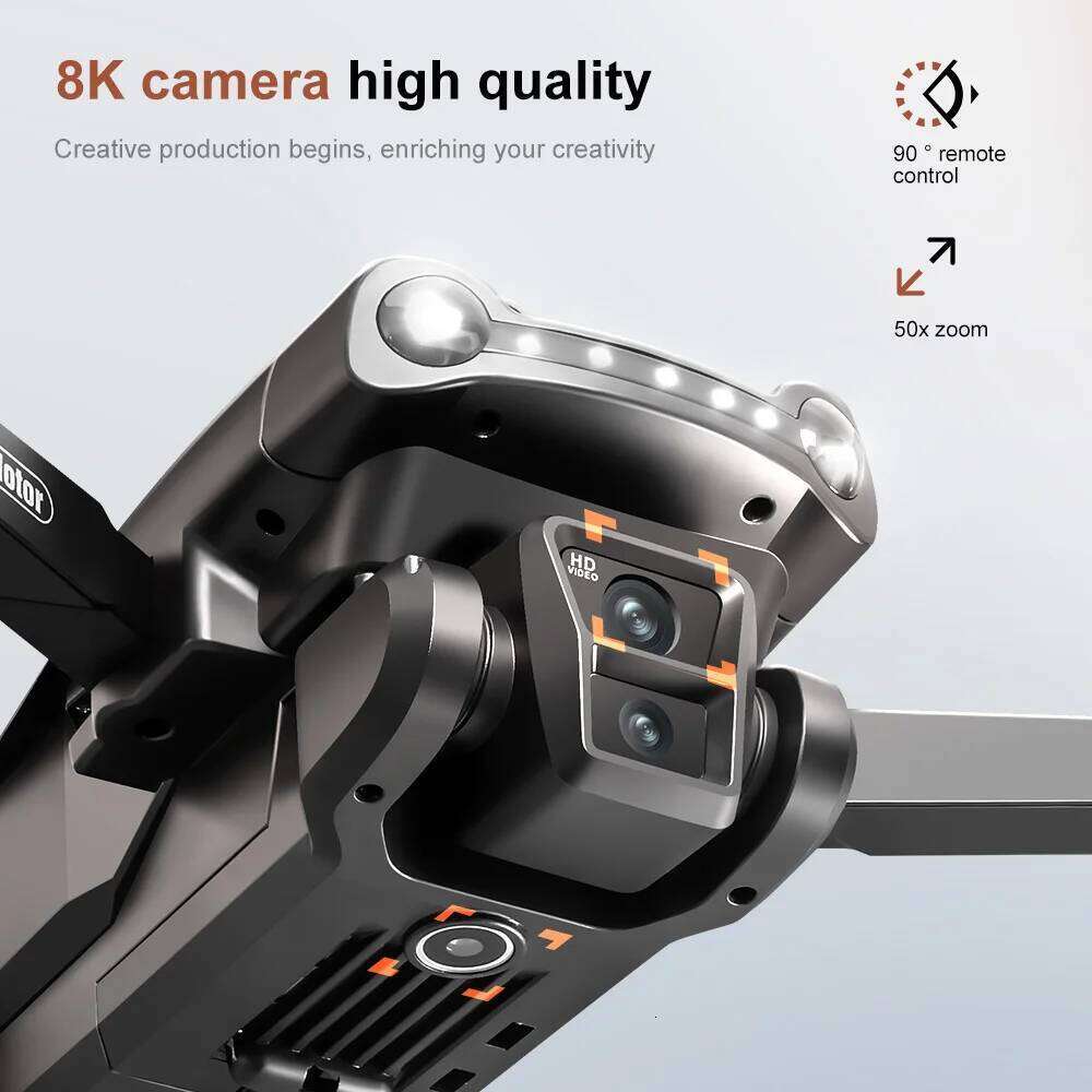 V198max Drone 8K Profesional FPV Brushless Laser Obstacle Avoidance Aerial Optical Foldable Quadcopter Mini 4K Dron SANNAING