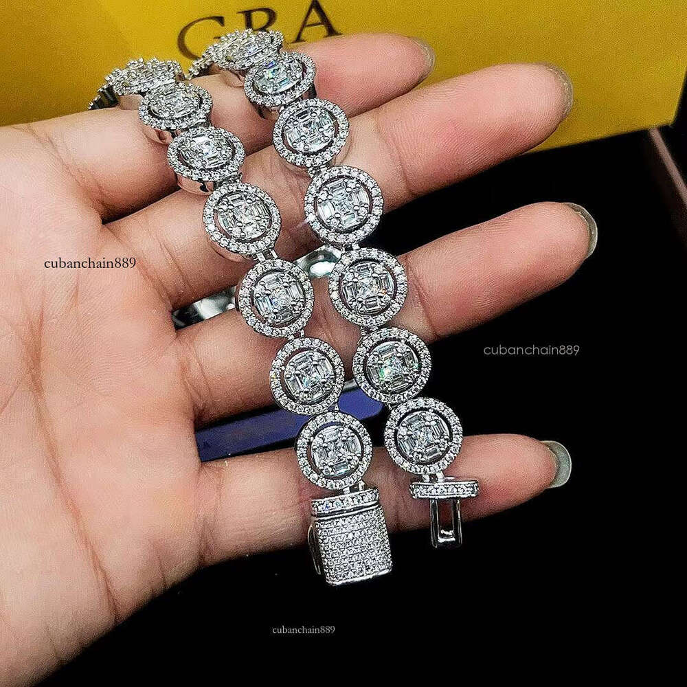 Trendy Luxurious Shiny Jewelry Gold-Plated Diamond Women's Necklace Cuban Diaspore Rock Chain