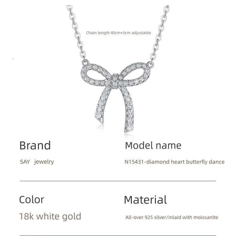 3mm Moissanite Woman Pendant Sier For Women Chains Party Bridal Fine Jewelry 925sterling Silver Necklace ca2