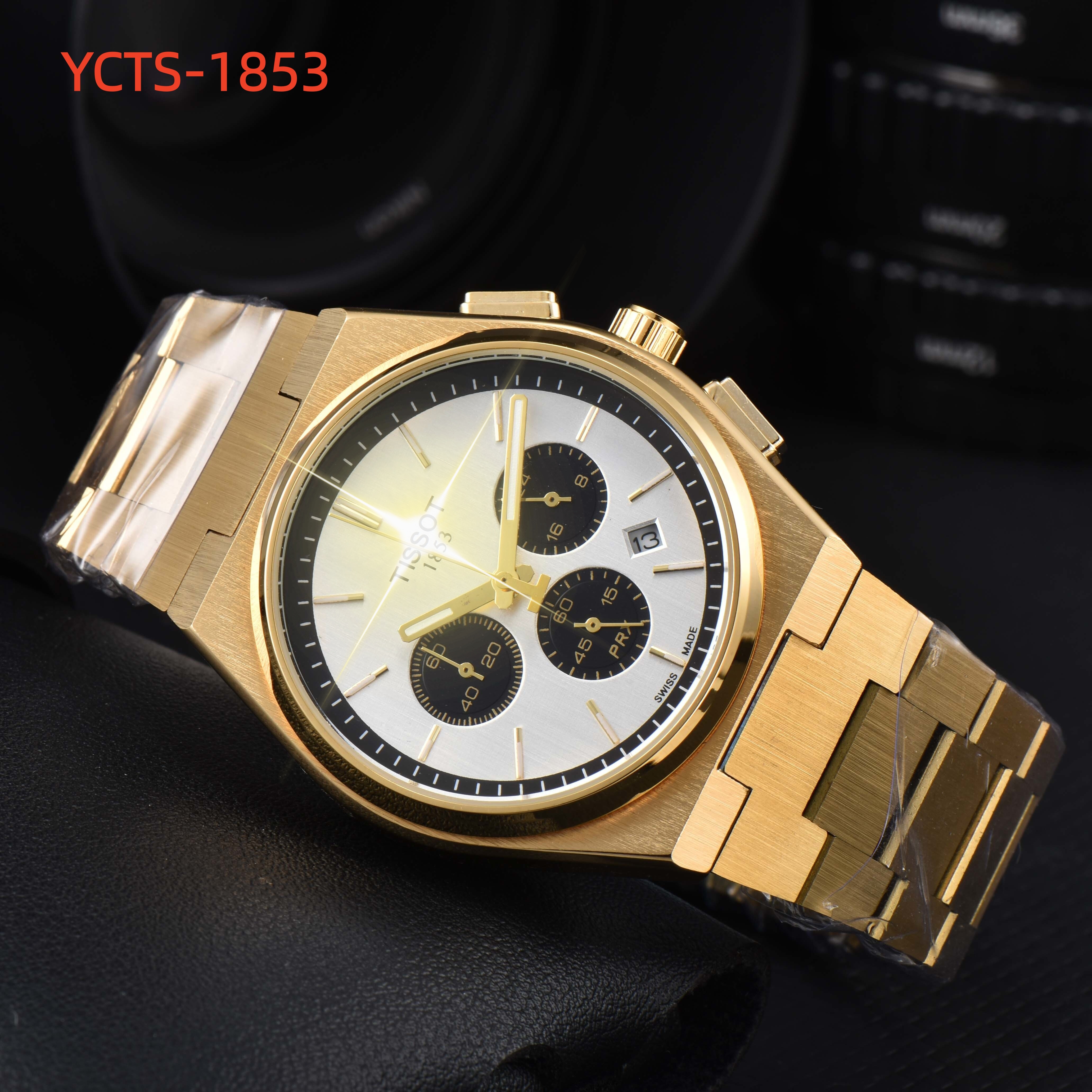 2026 Mens PRX Tissity1853 watch designer luxury quartz movement watches high qualit rose gold size stainless steel strap sapphire Orologio PRX Wristwatches 163