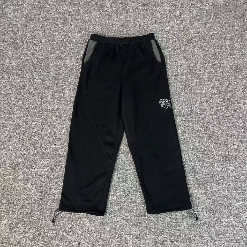 Men's Pants Patchwork Mertra Embroidery Logo Men Women High Quality Trousers Jogger Drawstring Sweatpants