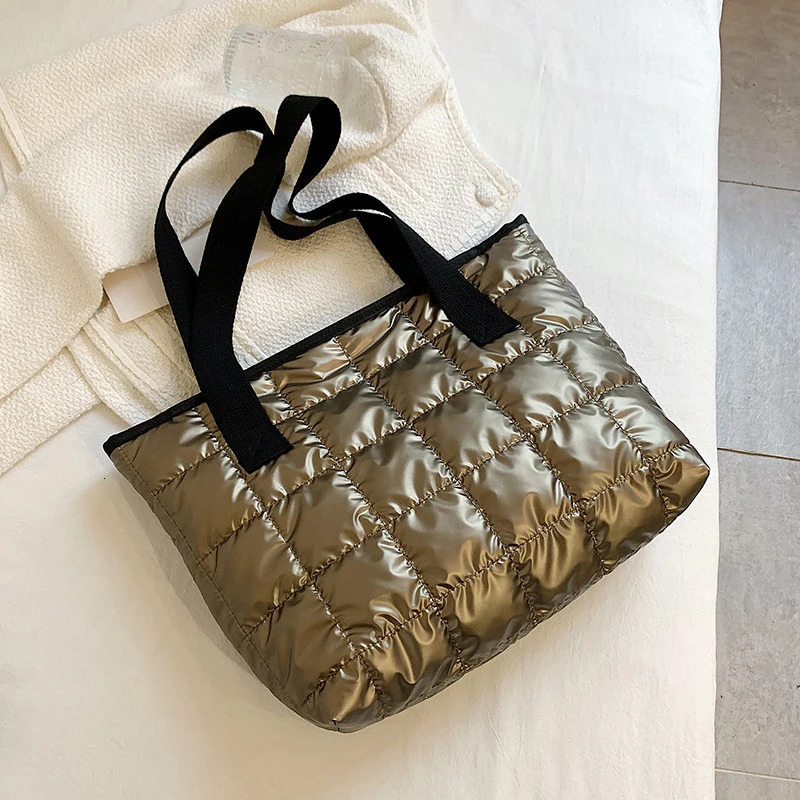 Casual Large Capacity Shoulder Bags For Women Space Cotton Handbag Fashion Winter Daily Use Bag bolsa feminina251222