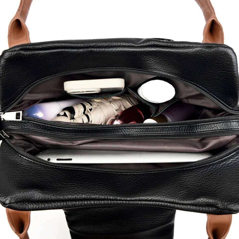 Genuine Brand Top Quality PU Leather For Women Top-Handle Bags Ladies Casual Tote Shoulder Crossbody Bag shoulder bag 2 Layers Xiu Lai Si