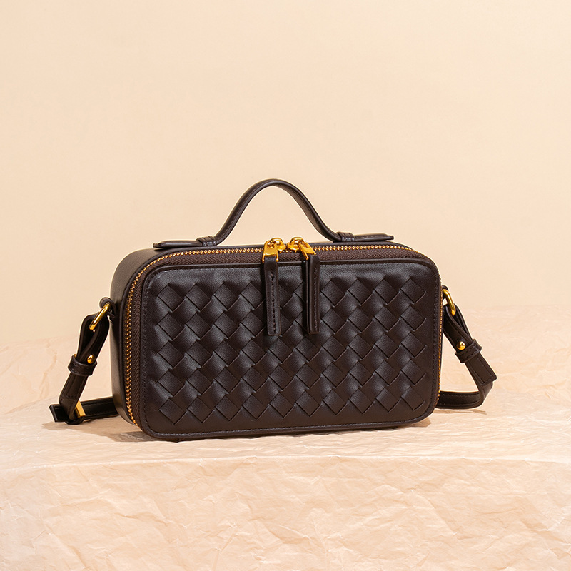 Luxury Brand Fashion Bag Original Niche Design Classic Lunch Box Bag Woven Bag Women Mini Crossbody Bag Handbag Box Bag Tofu Bag