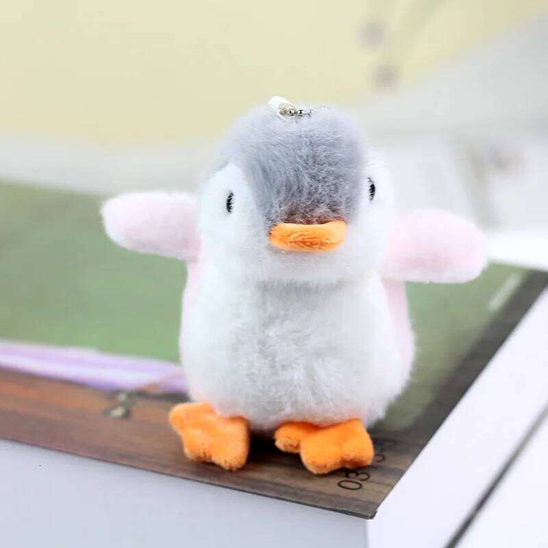 ZAKOL New Kawaii Cute Penguin Plush Doll Keychain Stuffed Animal Toy Bag Pendants Decor Birthday Holiday Gifts for Boys Girls