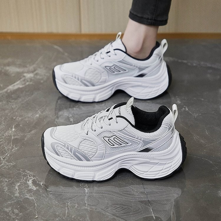 2025 Designer Fashion Korean Edition Women's Sports Running Shoes, Casual Shoes, Thick soled Height Increase