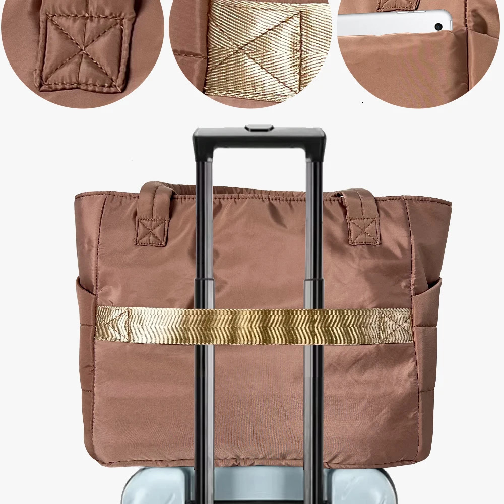 Women Tote Bag Waterproof Large Capacity Mommy Bag with Multi-compartments for Travel Work Laptop Bag251222