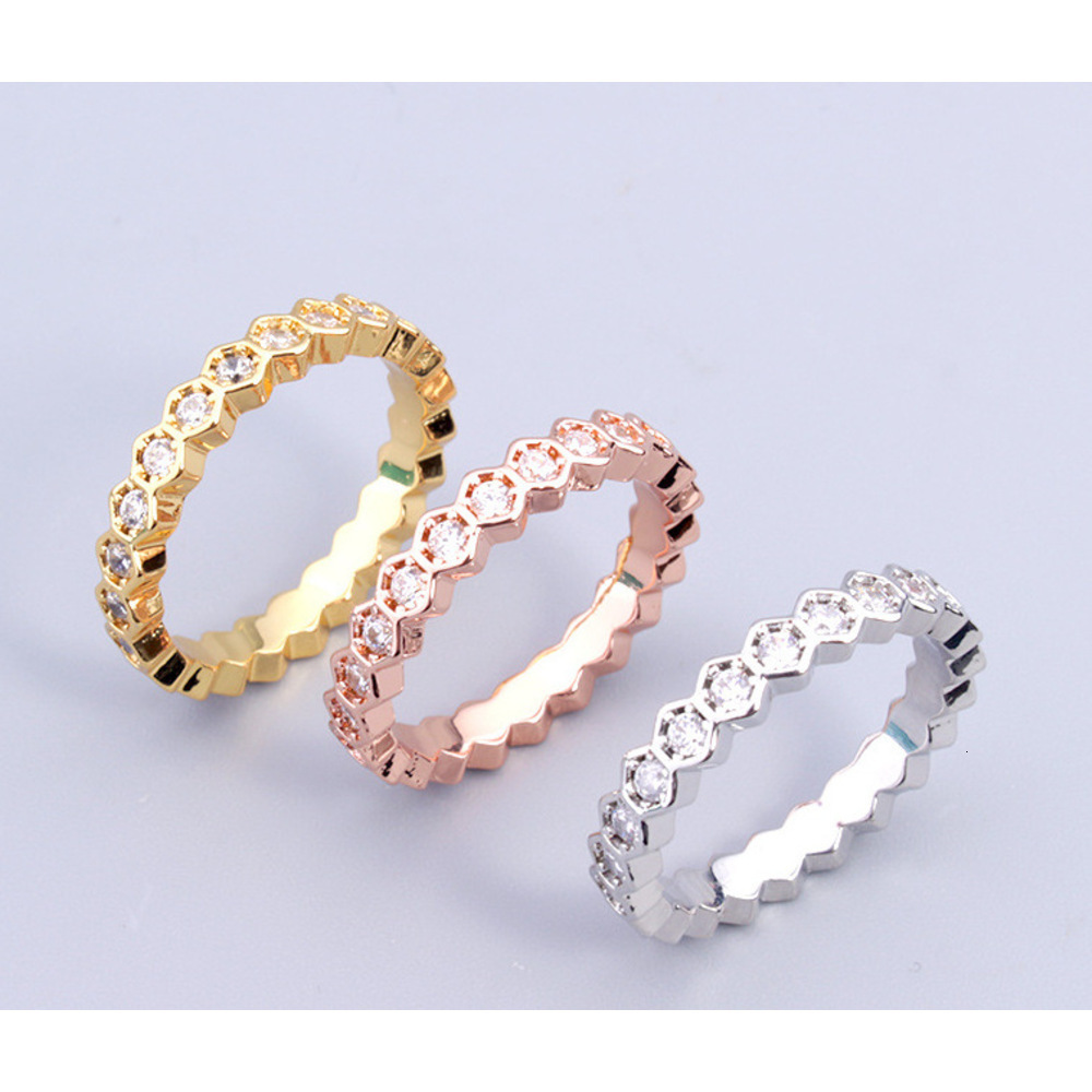 Simple Fashion Hexagonal Full Diamond Bracelet Fresh Style Popular Women's Bracelet Japanese And Korean Style Mori Jewelry Wholesale
