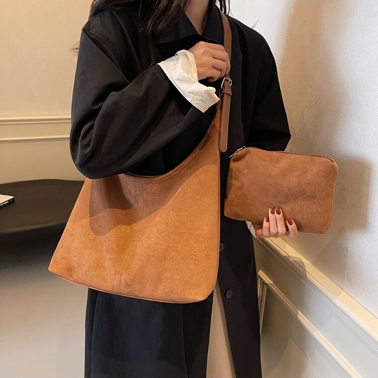 Minimalist retro women's large capacity new multifunctional shoulder bag luxury handbag women's shoulder bag crossbody bag