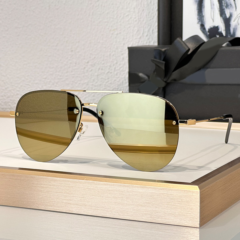 Designer Sunglasses For Women Men Polarized Rimless Pilot Eyewear CLASSIC 11M Luxury Sunglasses Outdoor Goggles UV400 Glasses With Box