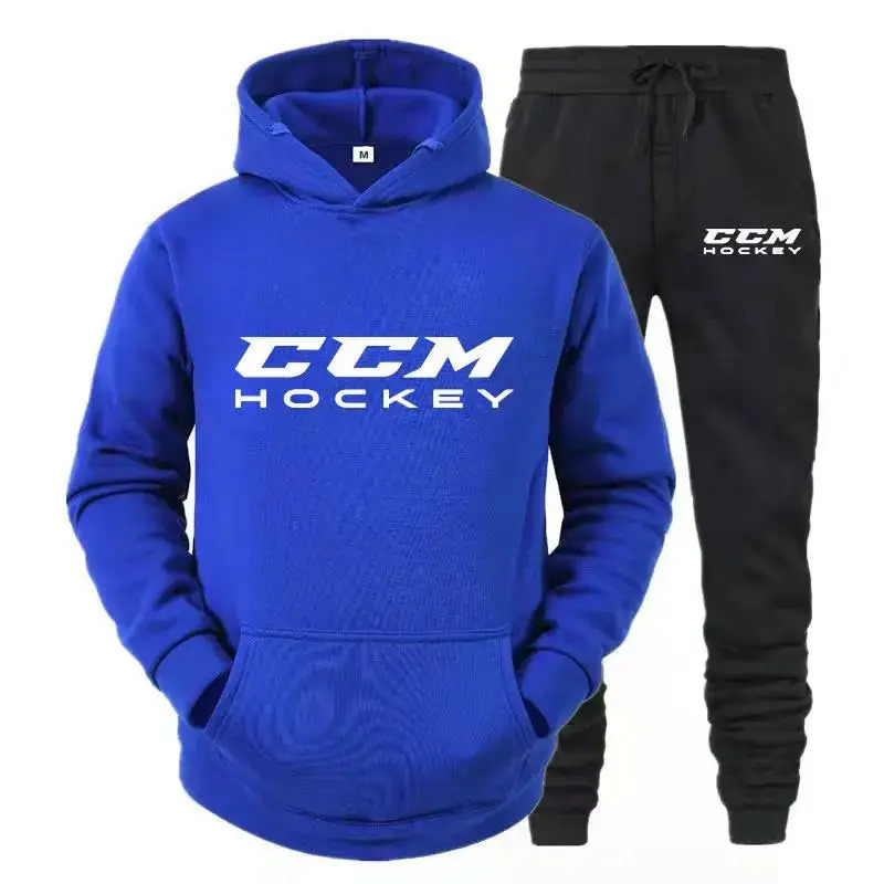 Winter CCM Mens Tracksuit Sets Hoodie High Quality Casual Sportswear Suit Hoodies Pants Warm Tracksuit Sets Mens Hood 251215