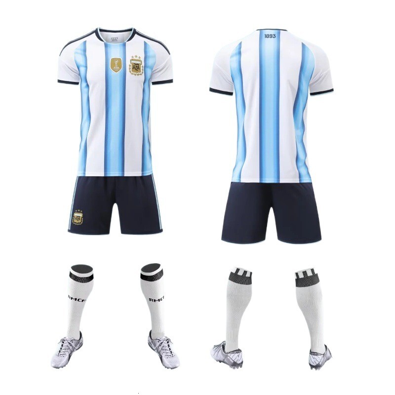 Roland Tiger Argentina Jersey 2026 World Cup Germany Mexico Football Uniform Messi Unisex Match Training Set