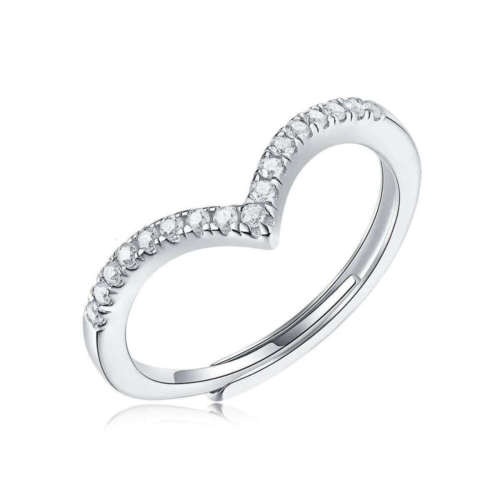 D Color Moissanite Engagement Ring for Women 925 Sterling Silver Gold Plated Solitaire Rings Wholesale dab