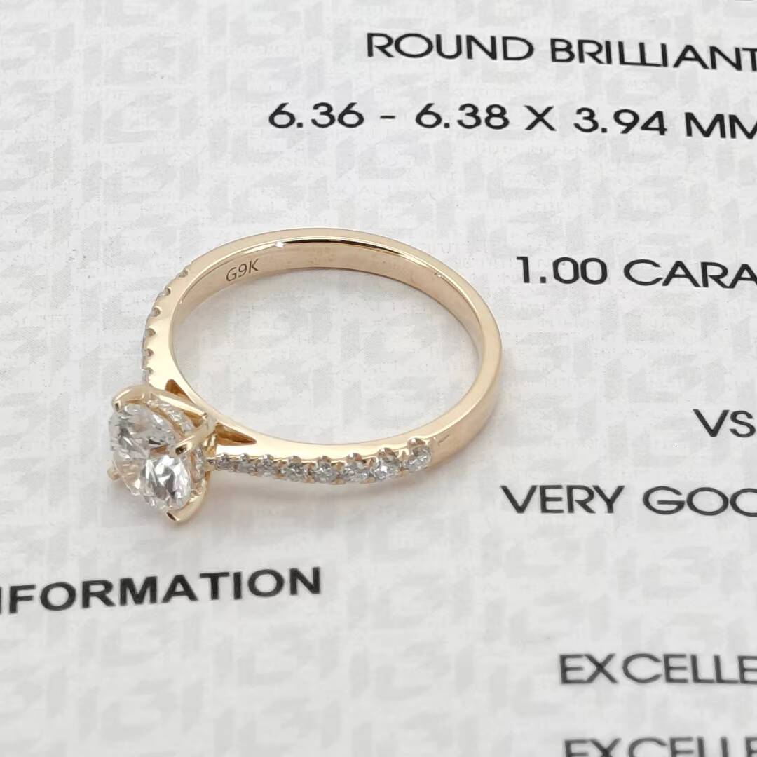 Platinum Jewelry Oval Igi Certified Diamond Lab Grown 14K 18K 10K Gold Rings Engagement Lab Diamond Ring