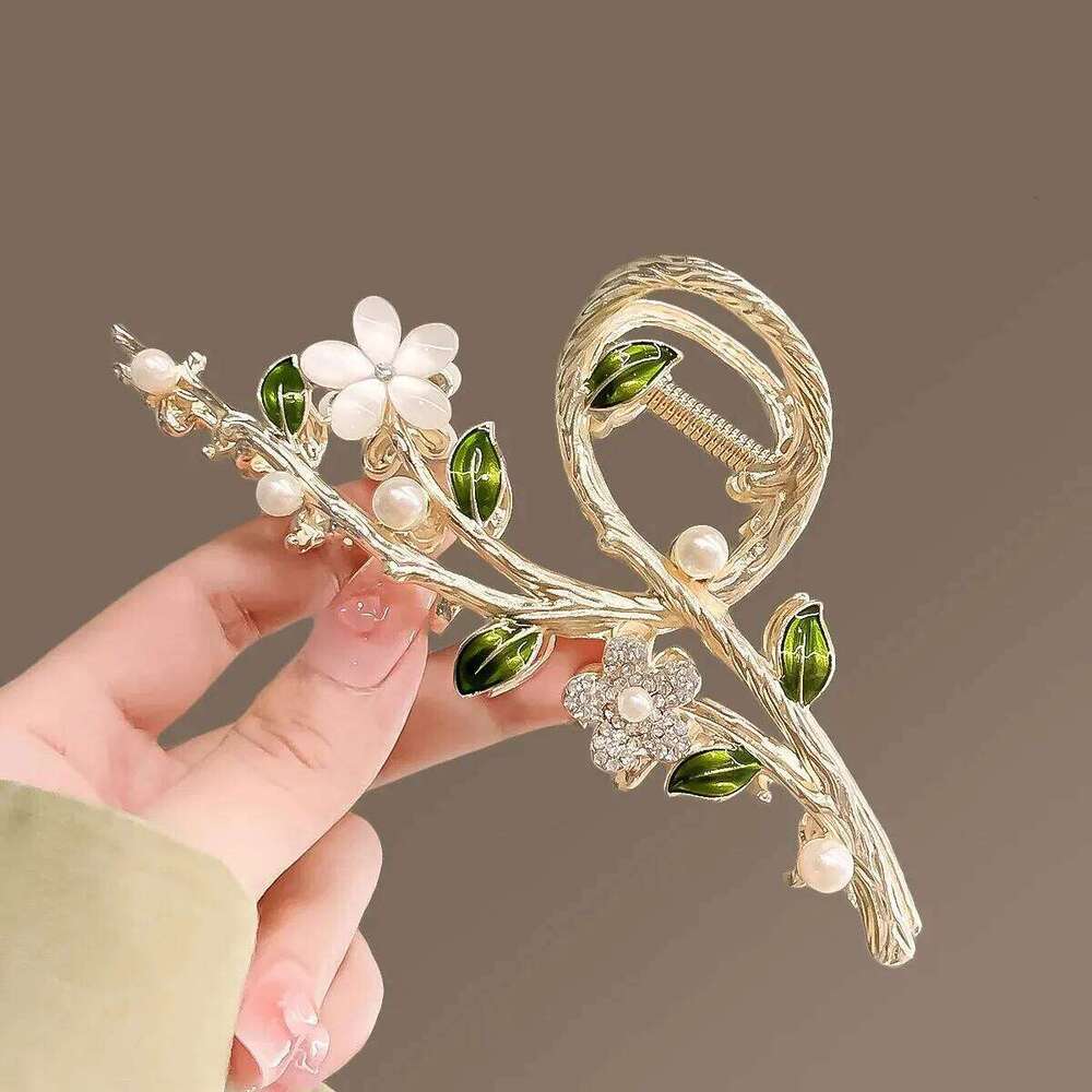 Fashion Cute Flower Alloy Hairclips For Women Adjustable Multicolour Metal Hairclip Party Everyday Jewlery