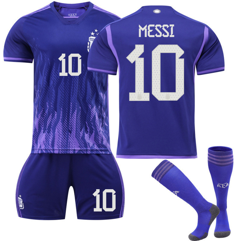 Roland Tiger World Cup Argentina No. 10 Messi Jersey Brazil Neymar France Mbappe Portugal Ronaldo Jersey