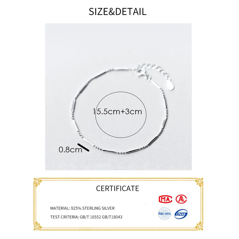 La Monada Fine Silver 925 Jewelry Bracelet Female Woman Small Bead Minimalist Bracelets For Women Silver 925 Sterling 251223