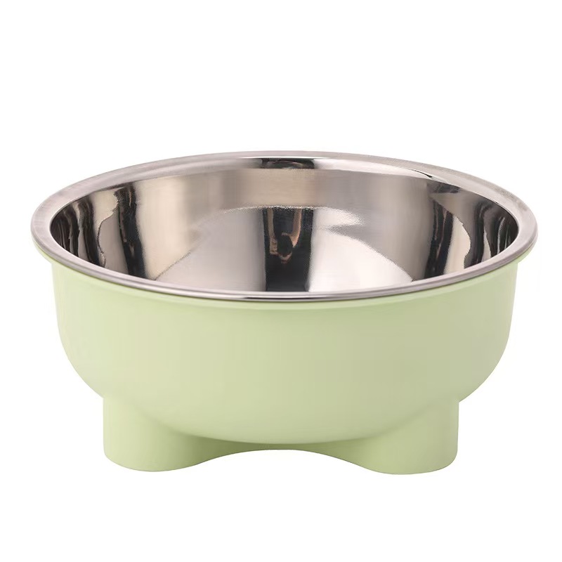 H2020 Non-slip stainless steel pet bowl, large capacity, deep mouth design, removable and washable, suitable for both cats and dogs.