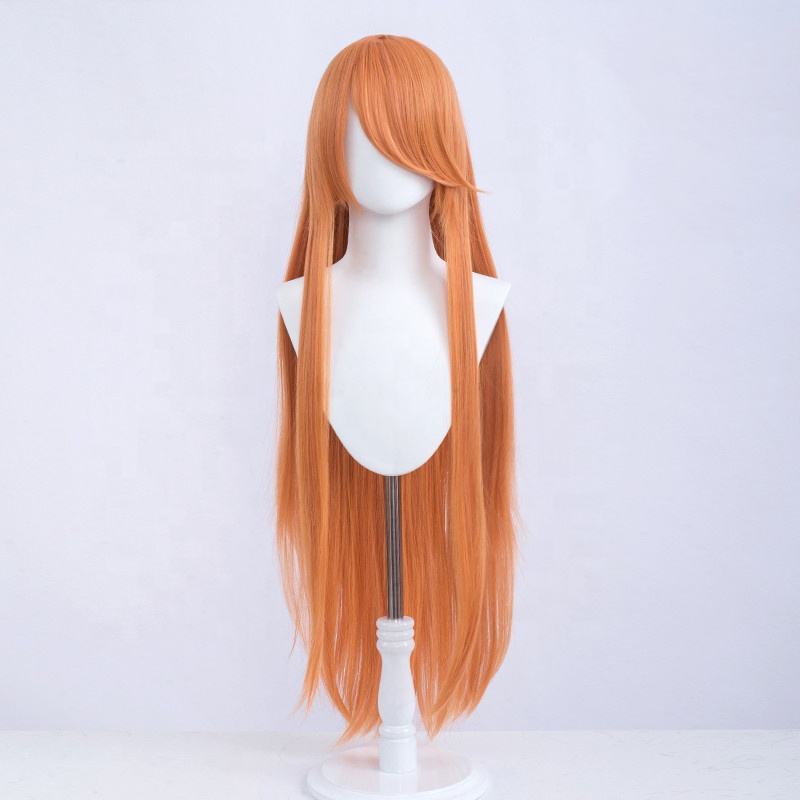 Wholesale 100cm Straight Wigs for Cosplay in Multiple Colors MSN Peluca Synthetic Anime Heat-Resistant Wigs