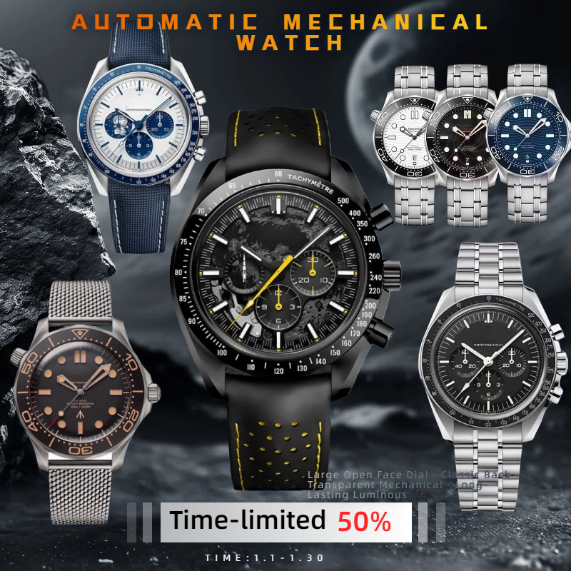 watch mens watch jason007 watches men luxury watch Designer watches James Bond 2813 Movement fully automatic mechanical stainless steel wrist sapphire glass box