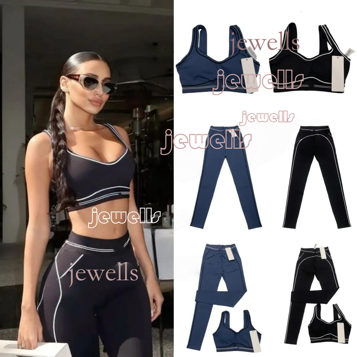 25 aiowomen High waisted yoga set Breathable Leggings Soft Elastic Outfits Pants Fitness Wear Set Aionessitys Women Clothes Shorts Sports Bra aio Ntraining suit