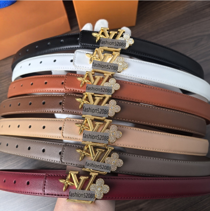 Fashion Belt for Women Genuine Leather Designer Buckle cnosme Waistband High Quality Ladies Waist Belts girls Waistband Width 2.5cm 7 colors 95cm-115cm with box LLLLL