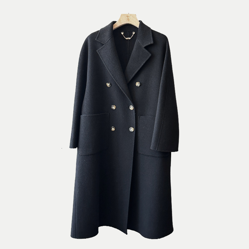 50% Off M Brand New 0 Cashmere Melange High-End Old Money Style Double-Sided Wool Classic