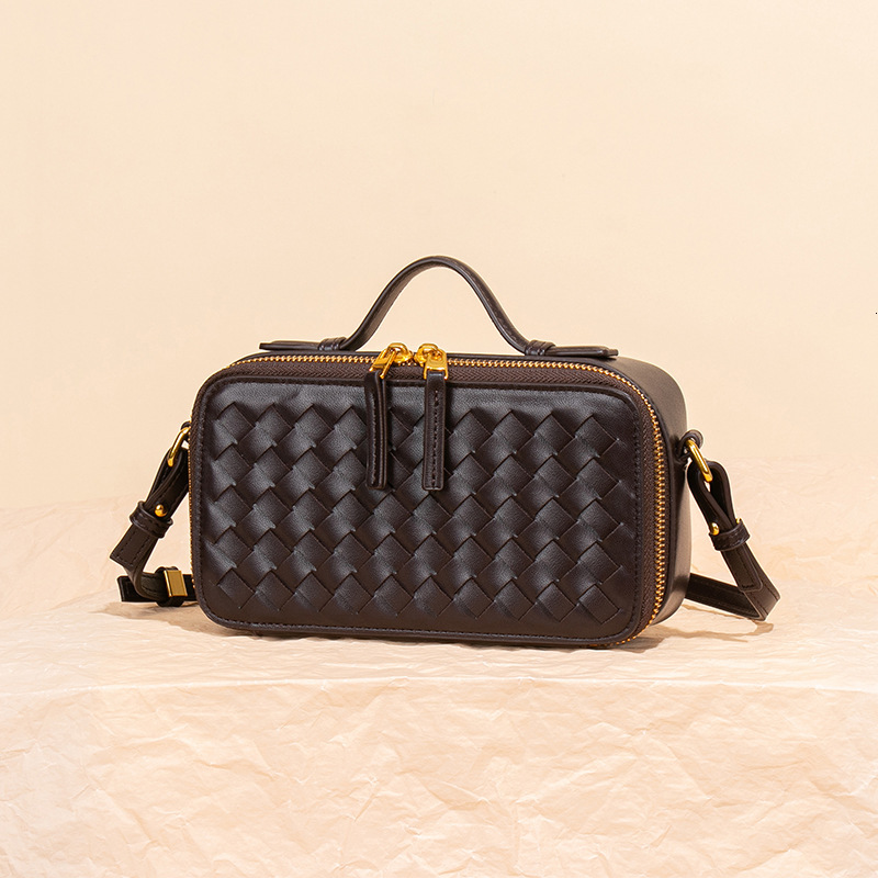 Luxury Brand Fashion Bag Original Niche Design Classic Lunch Box Bag Woven Bag Women Mini Crossbody Bag Handbag Box Bag Tofu Bag