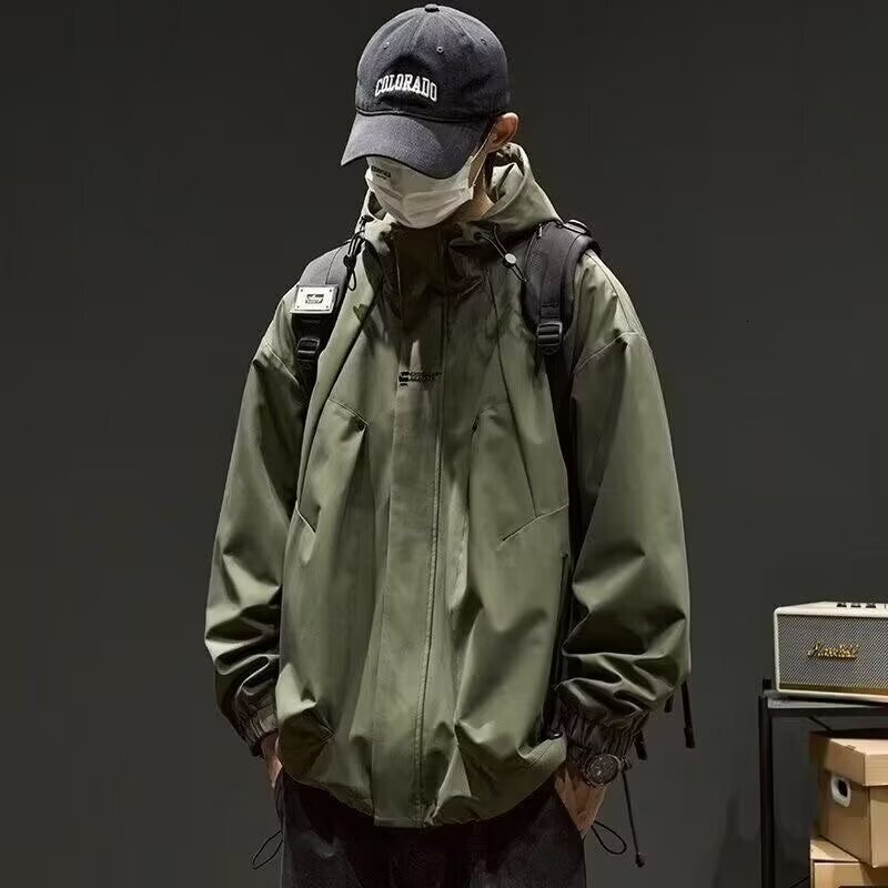 Roland Tiger 2024 New Men's Outdoor Jacket Spring Autumn Trendy Brand Men's Autumn Jacket Men's Autumn Winter Outdoor Hiking Jacket