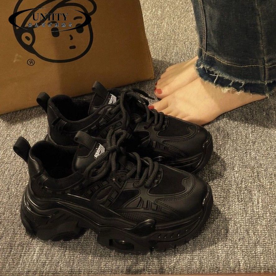 2025 Designer Fashion Women's Thick soled Height Increasing Sneakers, Casual Running Shoes